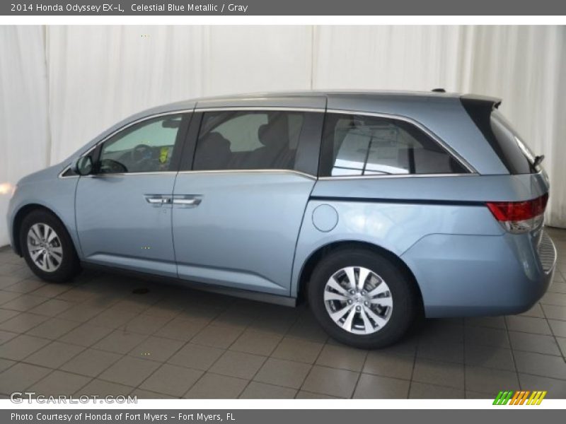 Celestial Blue Metallic / Gray 2014 Honda Odyssey EX-L