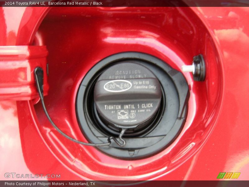 Barcelona Red Metallic / Black 2014 Toyota RAV4 LE