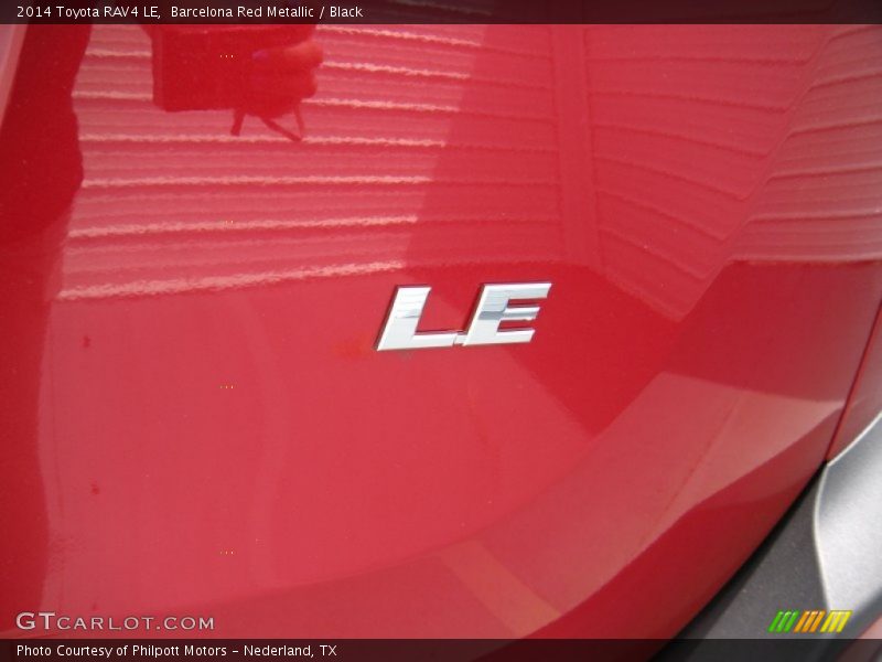 Barcelona Red Metallic / Black 2014 Toyota RAV4 LE