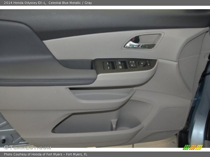 Celestial Blue Metallic / Gray 2014 Honda Odyssey EX-L