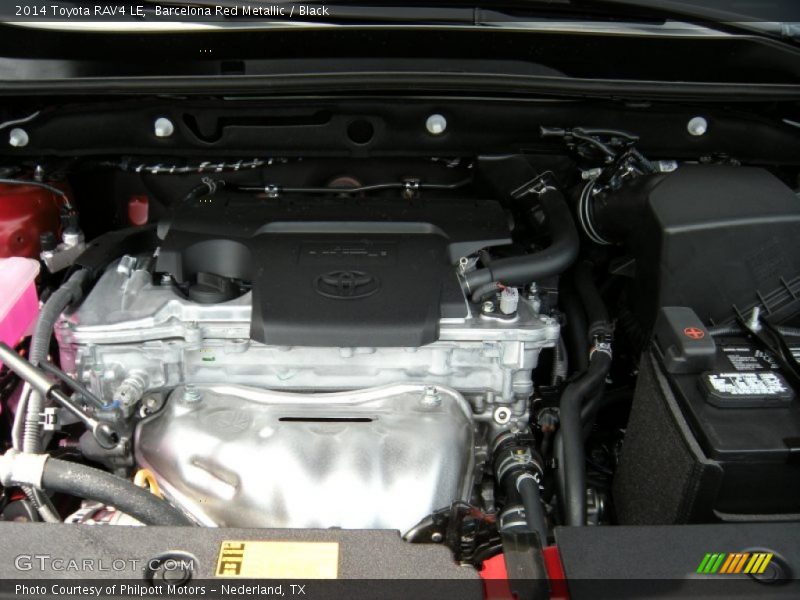Barcelona Red Metallic / Black 2014 Toyota RAV4 LE