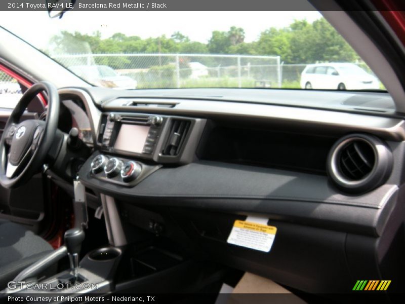 Barcelona Red Metallic / Black 2014 Toyota RAV4 LE