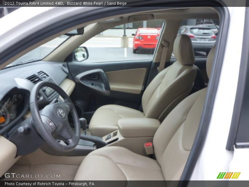  2012 RAV4 Limited 4WD Sand Beige Interior