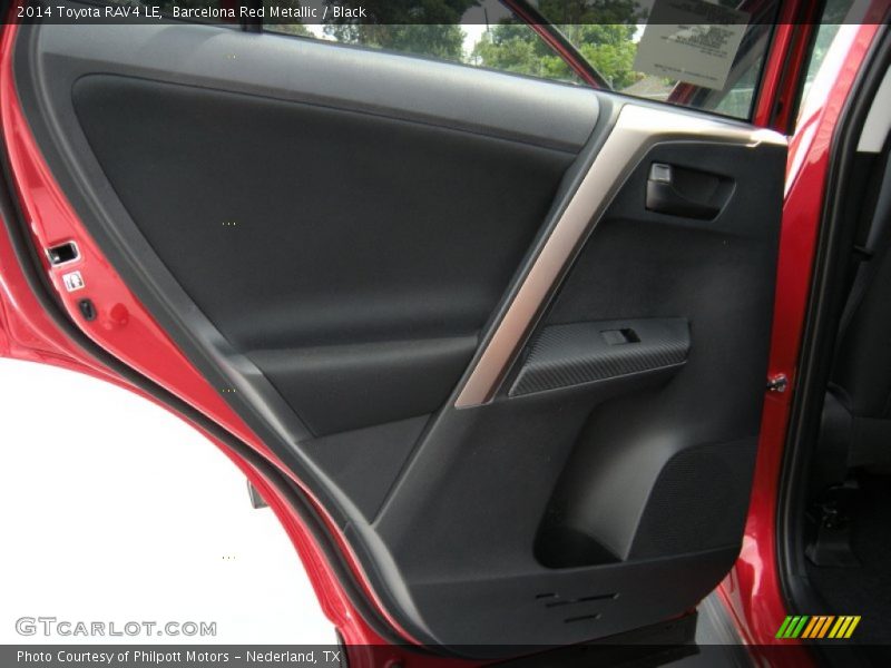 Barcelona Red Metallic / Black 2014 Toyota RAV4 LE