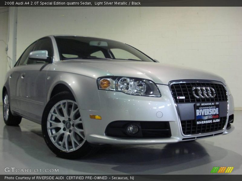 Light Silver Metallic / Black 2008 Audi A4 2.0T Special Edition quattro Sedan