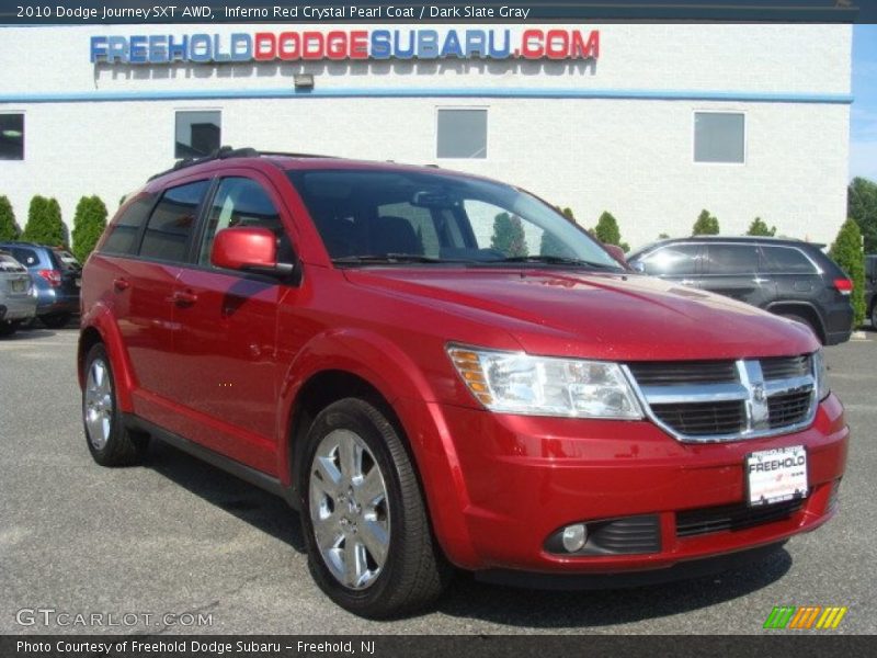 Inferno Red Crystal Pearl Coat / Dark Slate Gray 2010 Dodge Journey SXT AWD