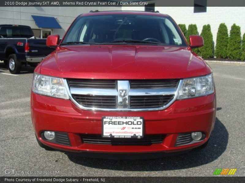 Inferno Red Crystal Pearl Coat / Dark Slate Gray 2010 Dodge Journey SXT AWD