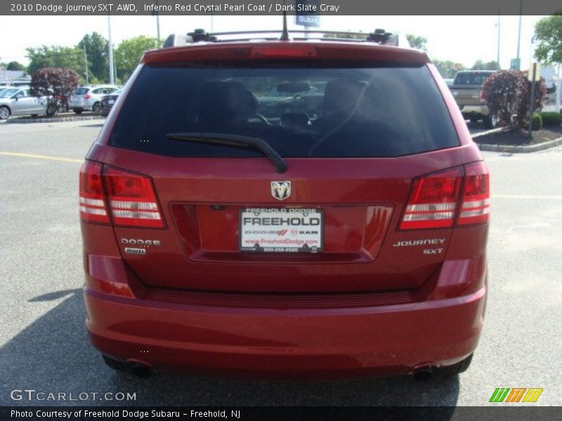 Inferno Red Crystal Pearl Coat / Dark Slate Gray 2010 Dodge Journey SXT AWD