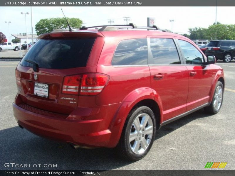 Inferno Red Crystal Pearl Coat / Dark Slate Gray 2010 Dodge Journey SXT AWD