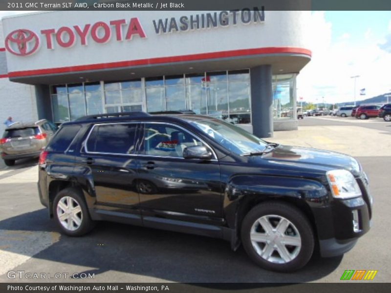 Carbon Black Metallic / Jet Black 2011 GMC Terrain SLT AWD