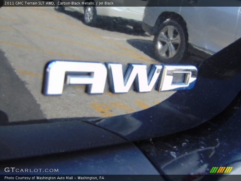 Carbon Black Metallic / Jet Black 2011 GMC Terrain SLT AWD