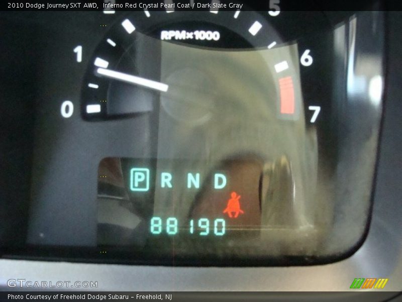 Inferno Red Crystal Pearl Coat / Dark Slate Gray 2010 Dodge Journey SXT AWD