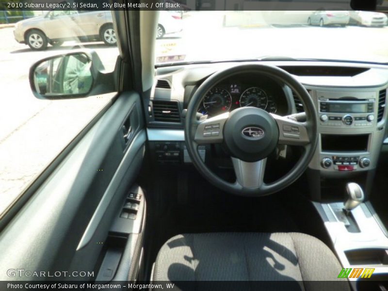 Sky Blue Metallic / Off Black 2010 Subaru Legacy 2.5i Sedan