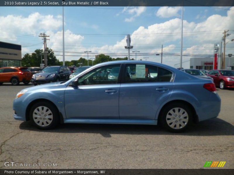 Sky Blue Metallic / Off Black 2010 Subaru Legacy 2.5i Sedan