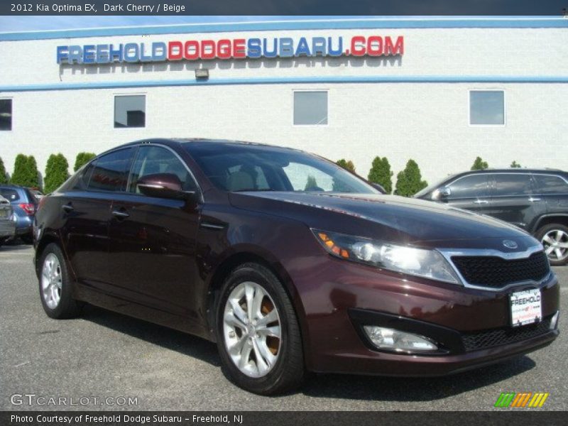 Dark Cherry / Beige 2012 Kia Optima EX