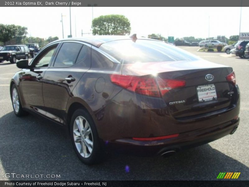 Dark Cherry / Beige 2012 Kia Optima EX