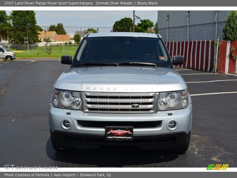 Zermatt Silver Metallic / Ebony Black 2007 Land Rover Range Rover Sport Supercharged