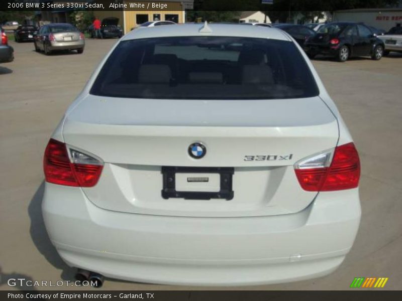 Alpine White / Beige 2006 BMW 3 Series 330xi Sedan