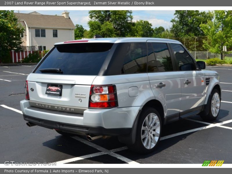Zermatt Silver Metallic / Ebony Black 2007 Land Rover Range Rover Sport Supercharged