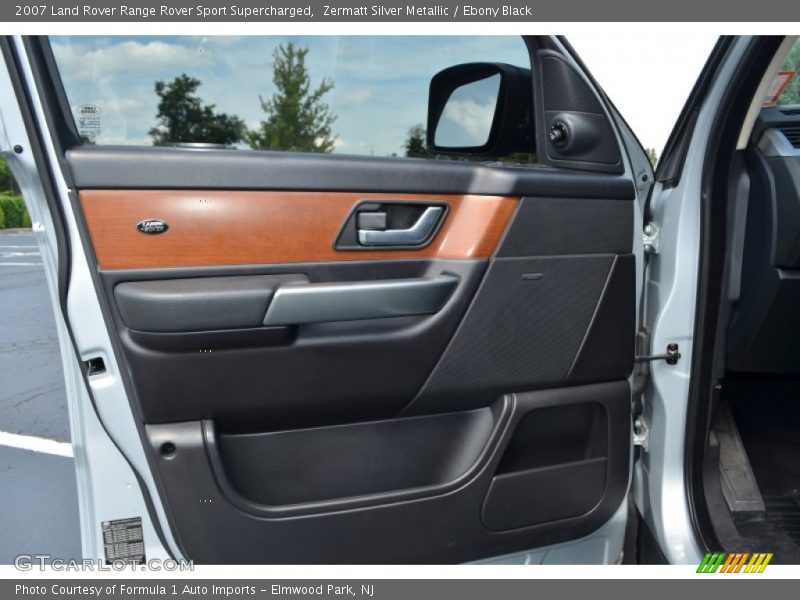 Zermatt Silver Metallic / Ebony Black 2007 Land Rover Range Rover Sport Supercharged