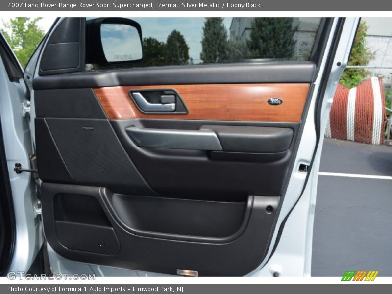 Zermatt Silver Metallic / Ebony Black 2007 Land Rover Range Rover Sport Supercharged