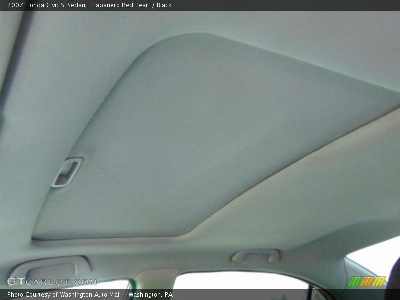 Habanero Red Pearl / Black 2007 Honda Civic Si Sedan
