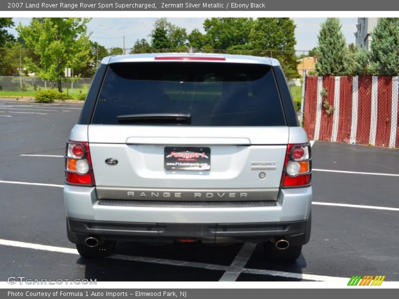 Zermatt Silver Metallic / Ebony Black 2007 Land Rover Range Rover Sport Supercharged