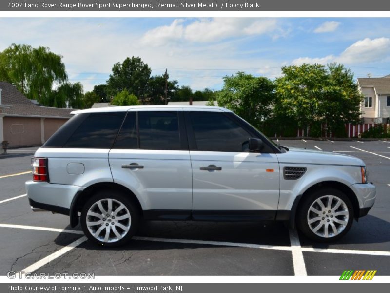 Zermatt Silver Metallic / Ebony Black 2007 Land Rover Range Rover Sport Supercharged