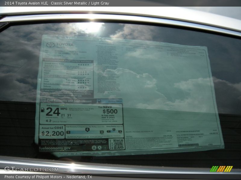 Classic Silver Metallic / Light Gray 2014 Toyota Avalon XLE