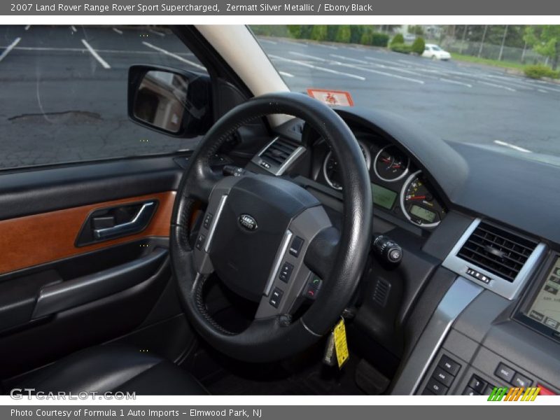 Zermatt Silver Metallic / Ebony Black 2007 Land Rover Range Rover Sport Supercharged