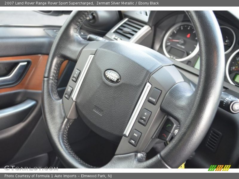 Zermatt Silver Metallic / Ebony Black 2007 Land Rover Range Rover Sport Supercharged