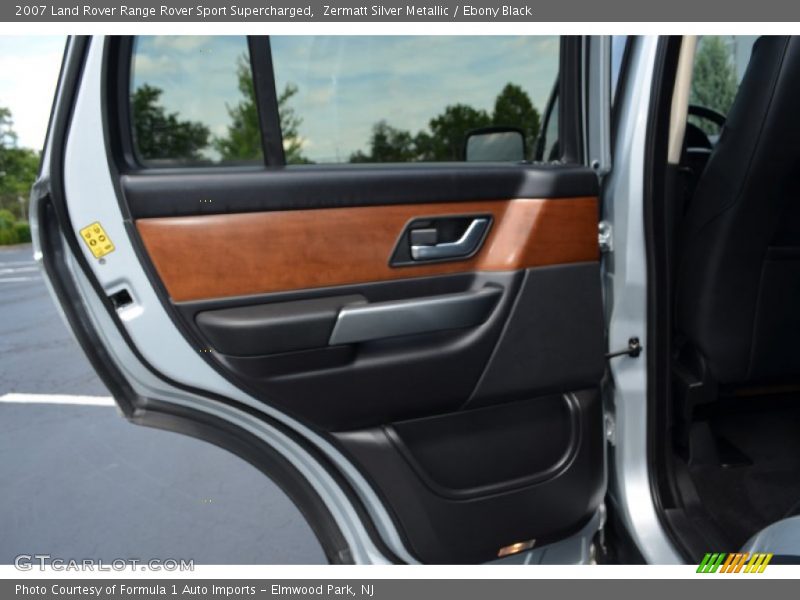 Zermatt Silver Metallic / Ebony Black 2007 Land Rover Range Rover Sport Supercharged