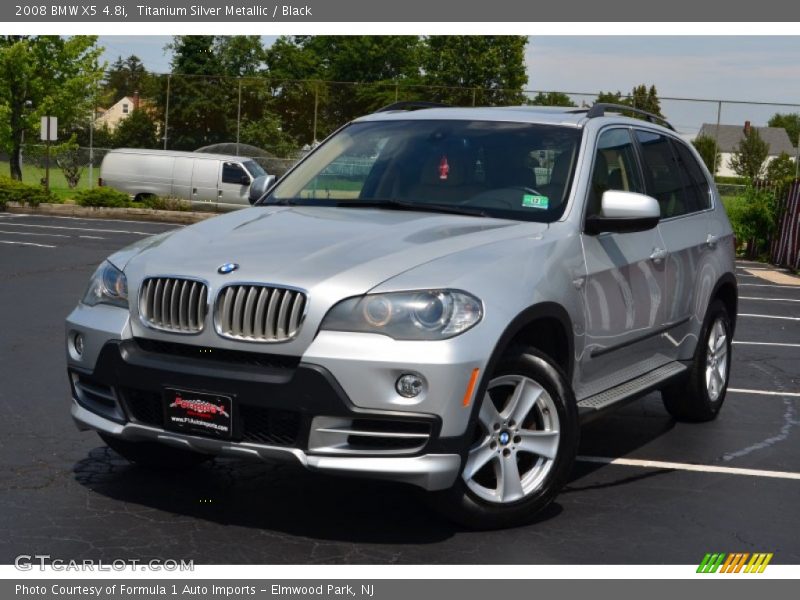 Titanium Silver Metallic / Black 2008 BMW X5 4.8i
