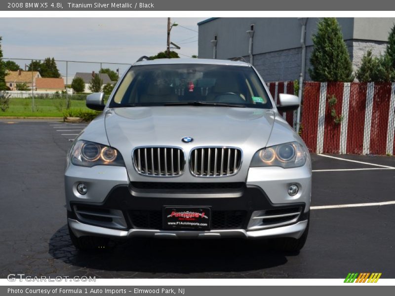 Titanium Silver Metallic / Black 2008 BMW X5 4.8i