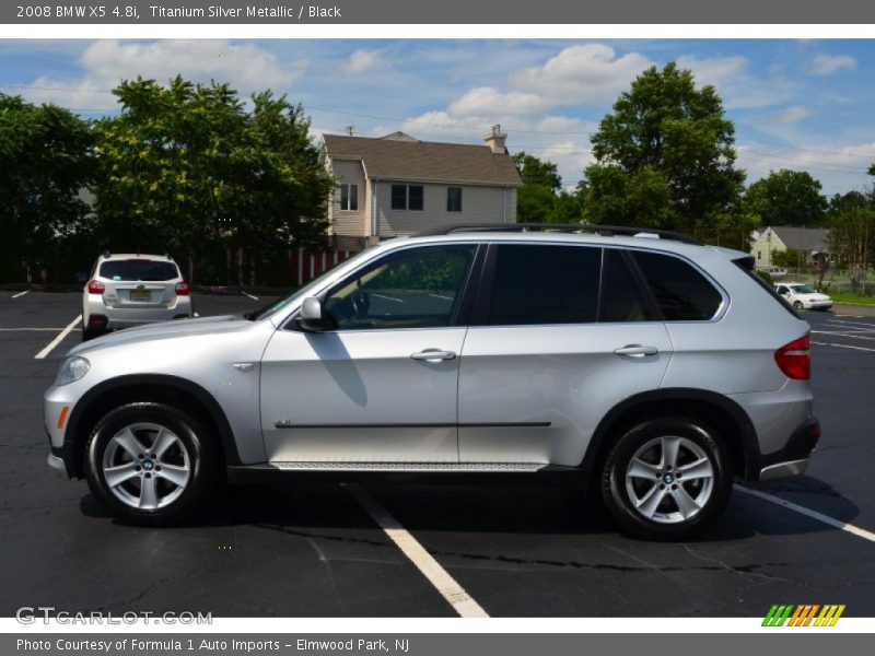 Titanium Silver Metallic / Black 2008 BMW X5 4.8i