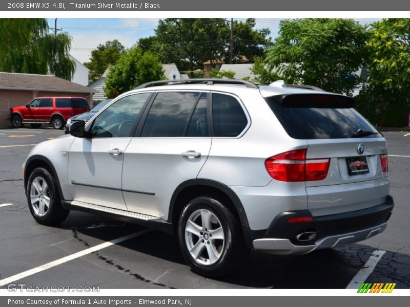 Titanium Silver Metallic / Black 2008 BMW X5 4.8i