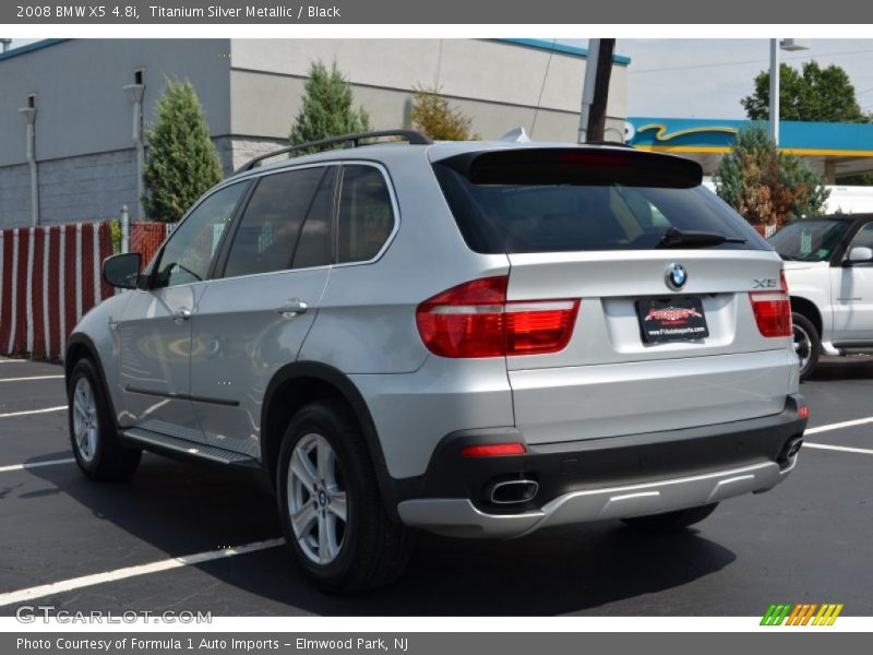 Titanium Silver Metallic / Black 2008 BMW X5 4.8i