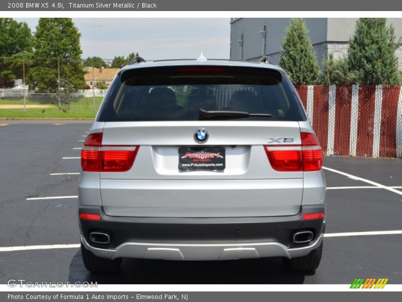 Titanium Silver Metallic / Black 2008 BMW X5 4.8i