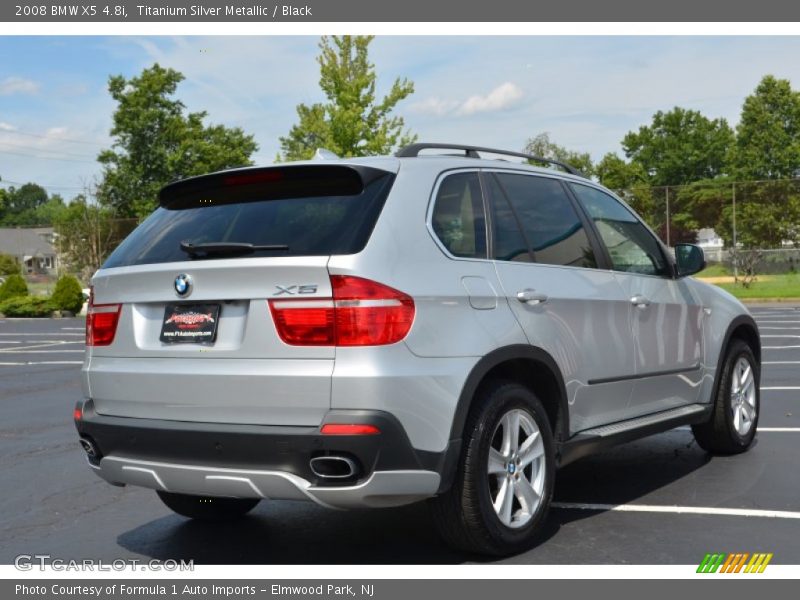 Titanium Silver Metallic / Black 2008 BMW X5 4.8i