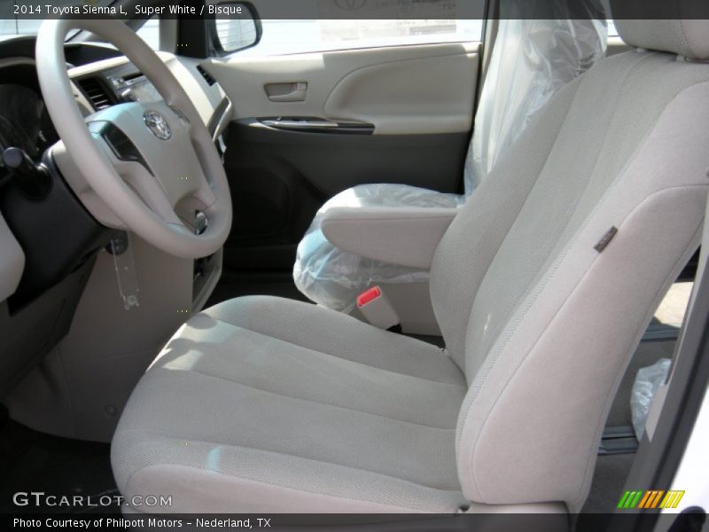 Super White / Bisque 2014 Toyota Sienna L