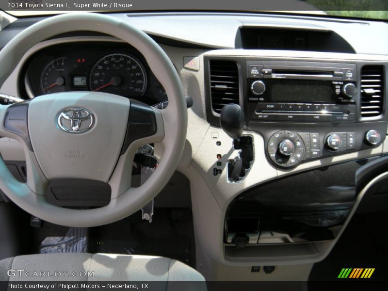 Super White / Bisque 2014 Toyota Sienna L