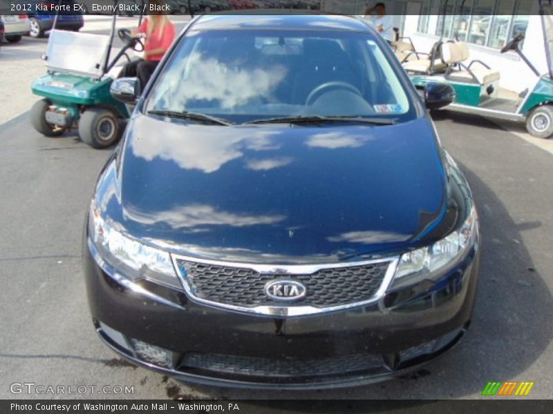 Ebony Black / Black 2012 Kia Forte EX