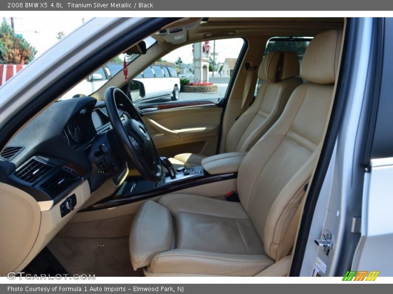 Titanium Silver Metallic / Black 2008 BMW X5 4.8i