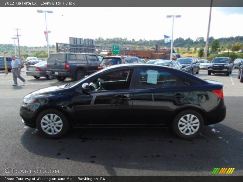 Ebony Black / Black 2012 Kia Forte EX