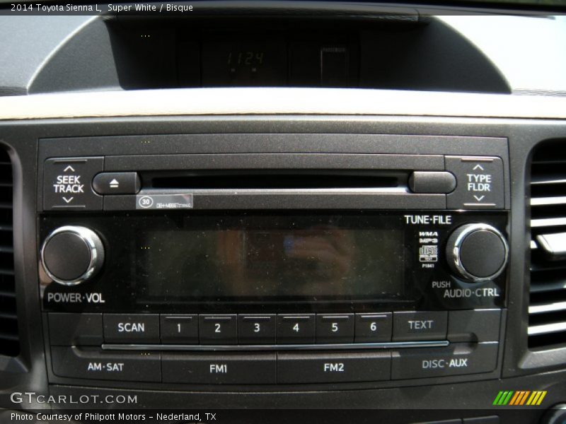 Super White / Bisque 2014 Toyota Sienna L