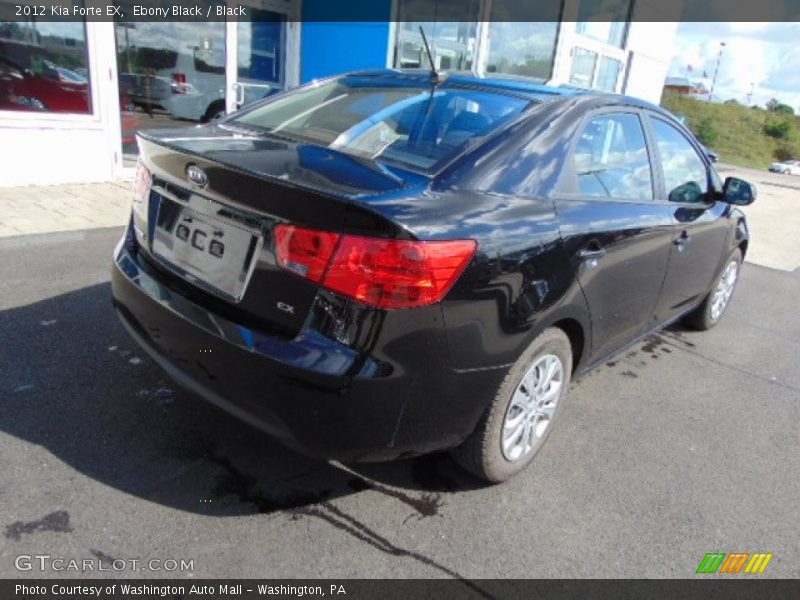 Ebony Black / Black 2012 Kia Forte EX