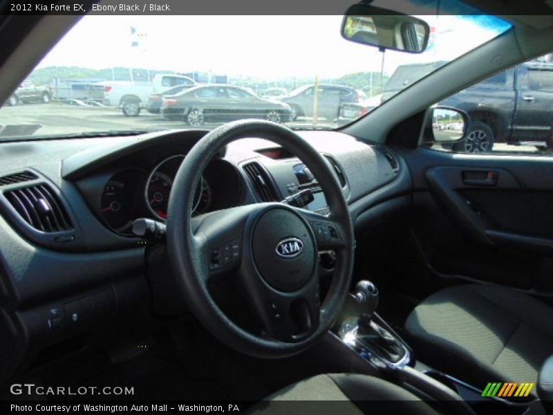 Ebony Black / Black 2012 Kia Forte EX