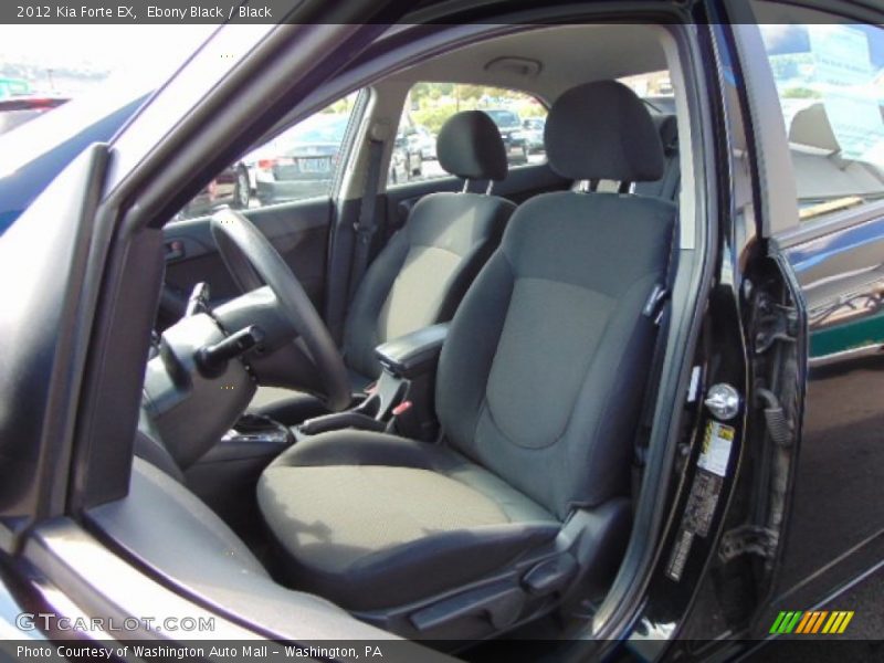 Ebony Black / Black 2012 Kia Forte EX