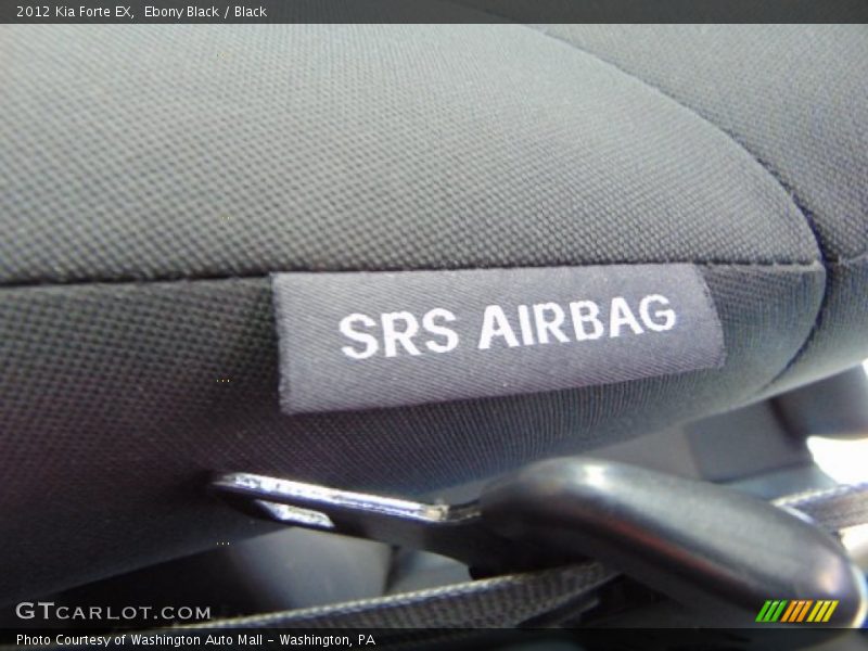 Ebony Black / Black 2012 Kia Forte EX