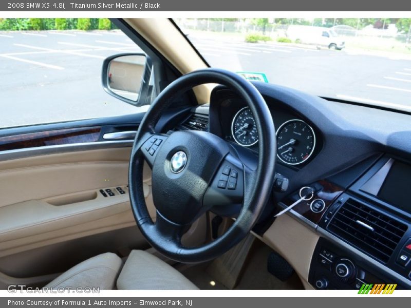 Titanium Silver Metallic / Black 2008 BMW X5 4.8i